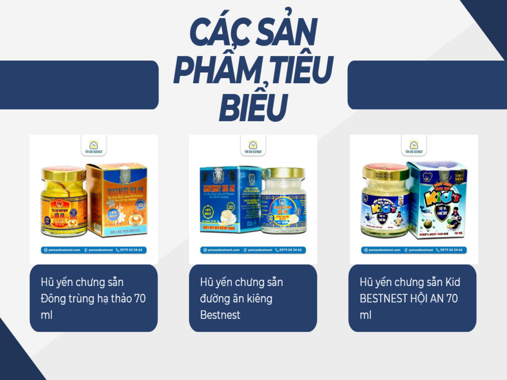 3. Các sản phẩm đang kinh doanh