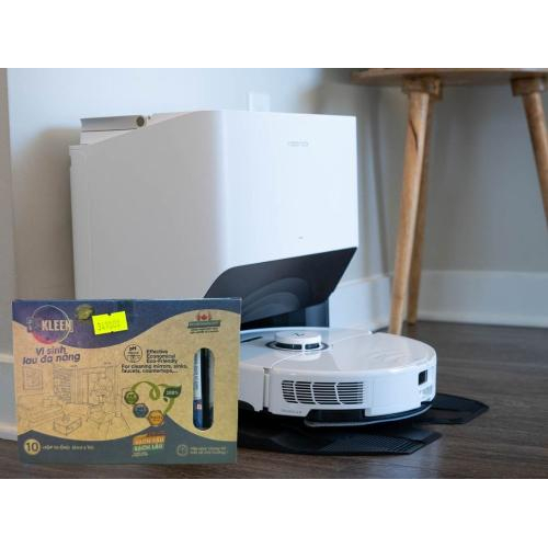 4. Khi sử dụng với robot lau sàn
