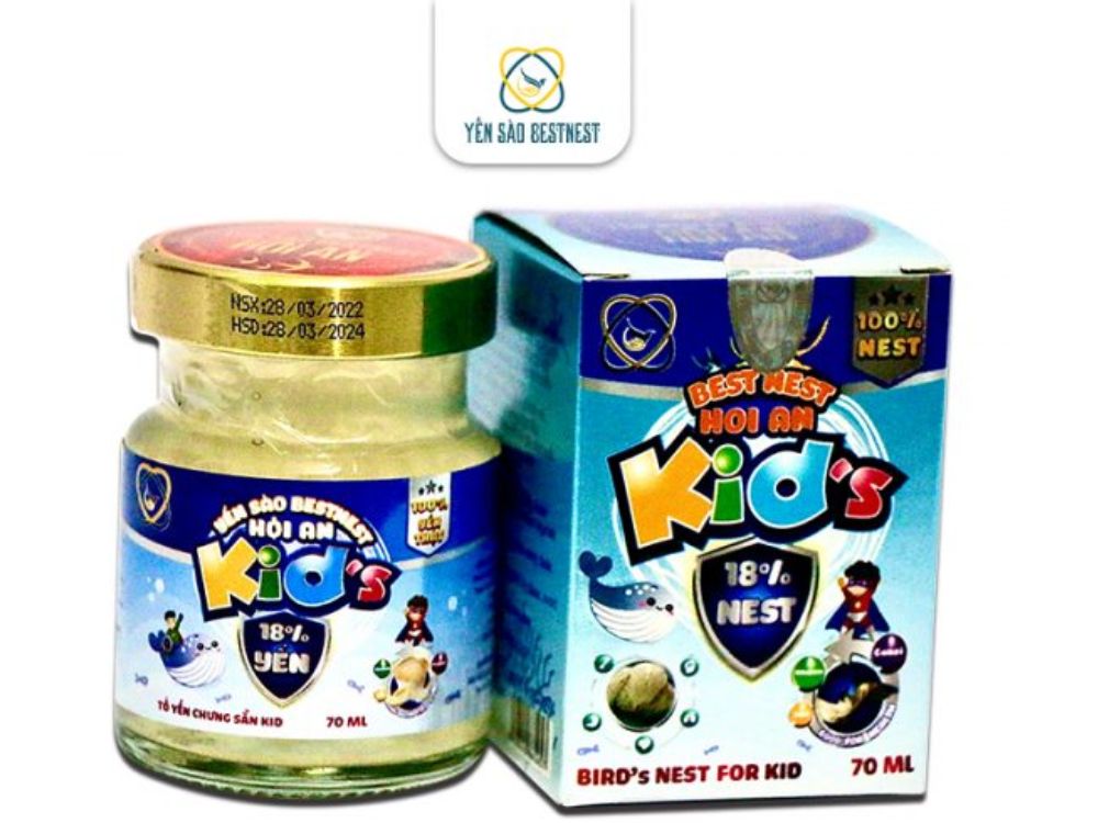 Hũ yến chưng sẵn Kid BESTNEST HỘI AN 70 ml