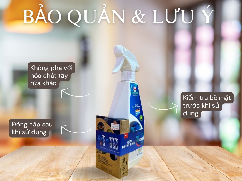 4. Cần bảo quản đúng cách để đảm bảo hiệu quả
