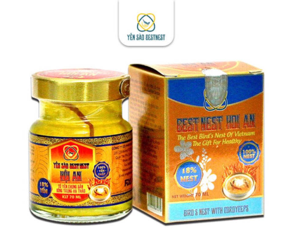 Hũ yến chưng sẵn Đông trùng hạ thảo 70 ml