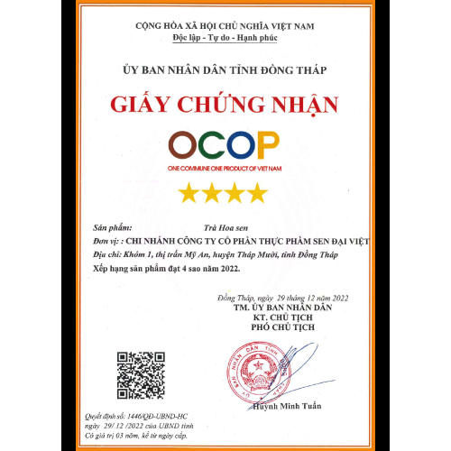 Giấy Chứng Nhận OCOP