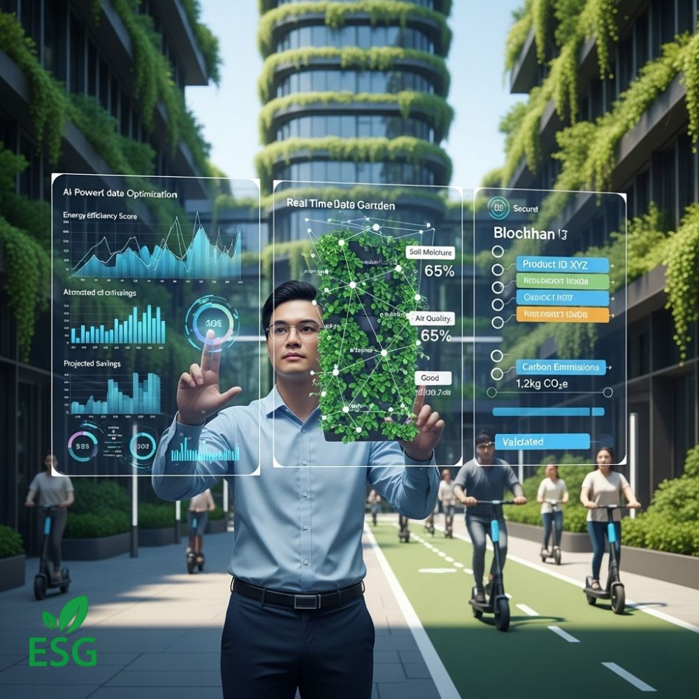 Các Công Nghệ Đột Phá Hỗ Trợ Chuyển Đổi Xanh: AI, IoT, Blockchain.