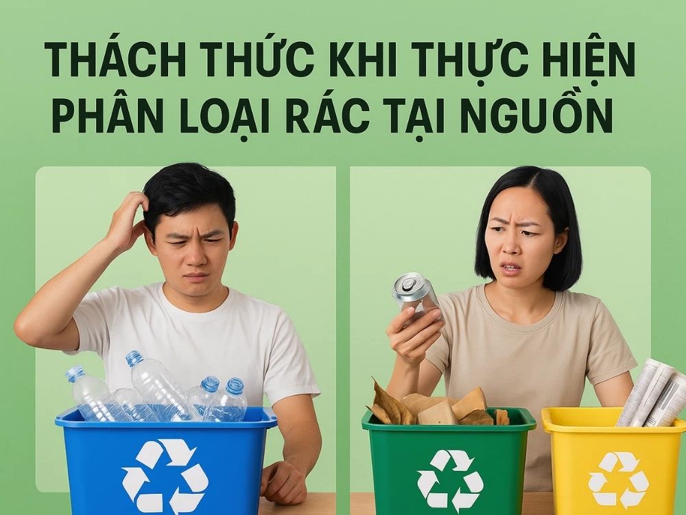 4) Thách thức khi thực hiện phân loại rác tại nguồn