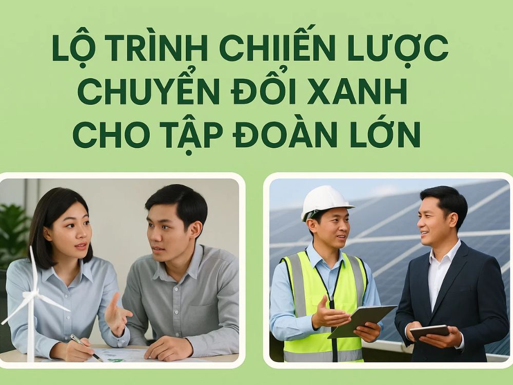 3) Lộ trình chiến lược chuyển đổi xanh cho tập đoàn lớn