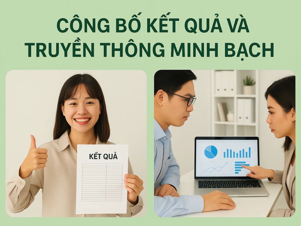 4) Công bố kết quả và truyền thông minh bạch