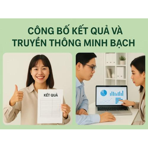4) Công bố kết quả và truyền thông minh bạch