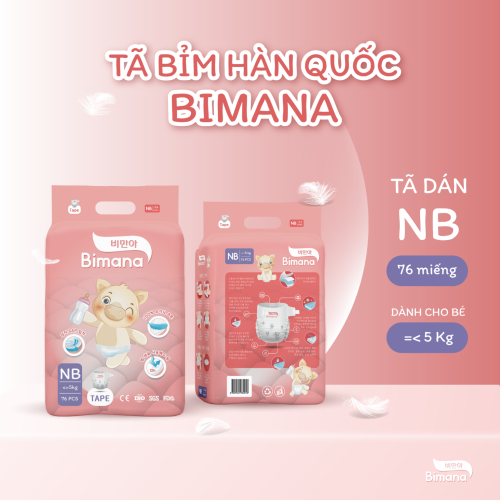 Tã dán Bimana Hàn Quốc size NB (